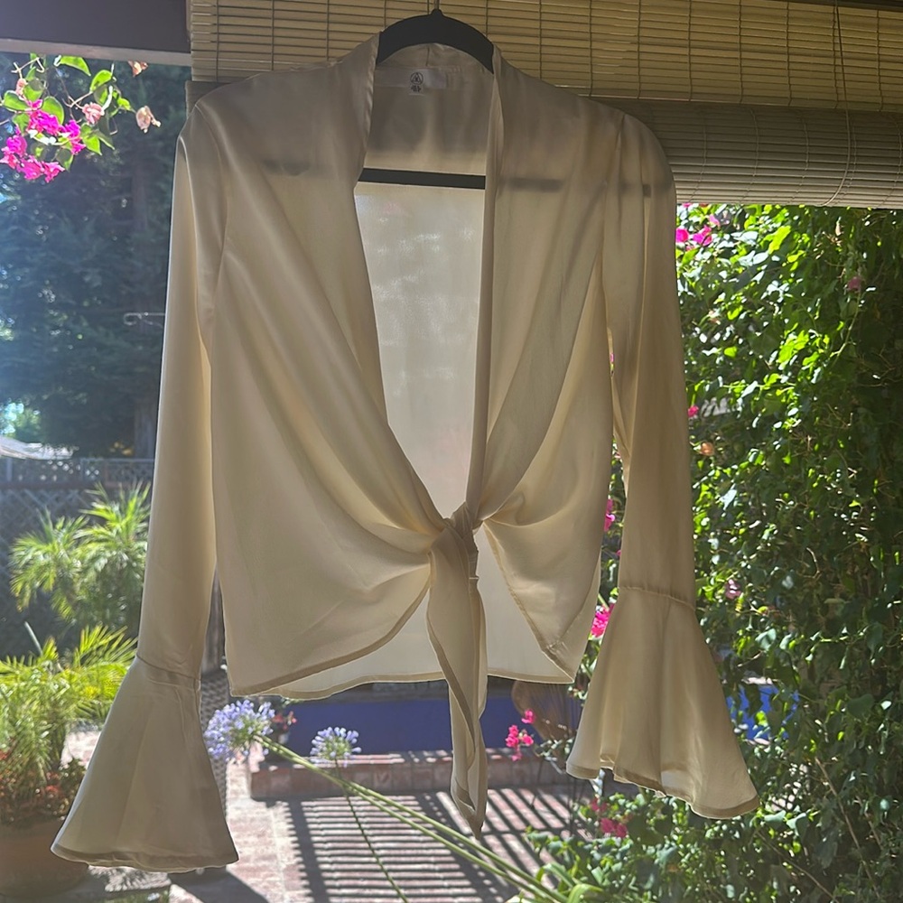 Satin Tie Top